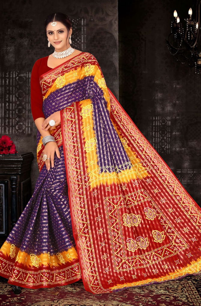 Veer Zaara 1 Ethnic Wear Bandhani Printed Wholesale Designer Sarees
